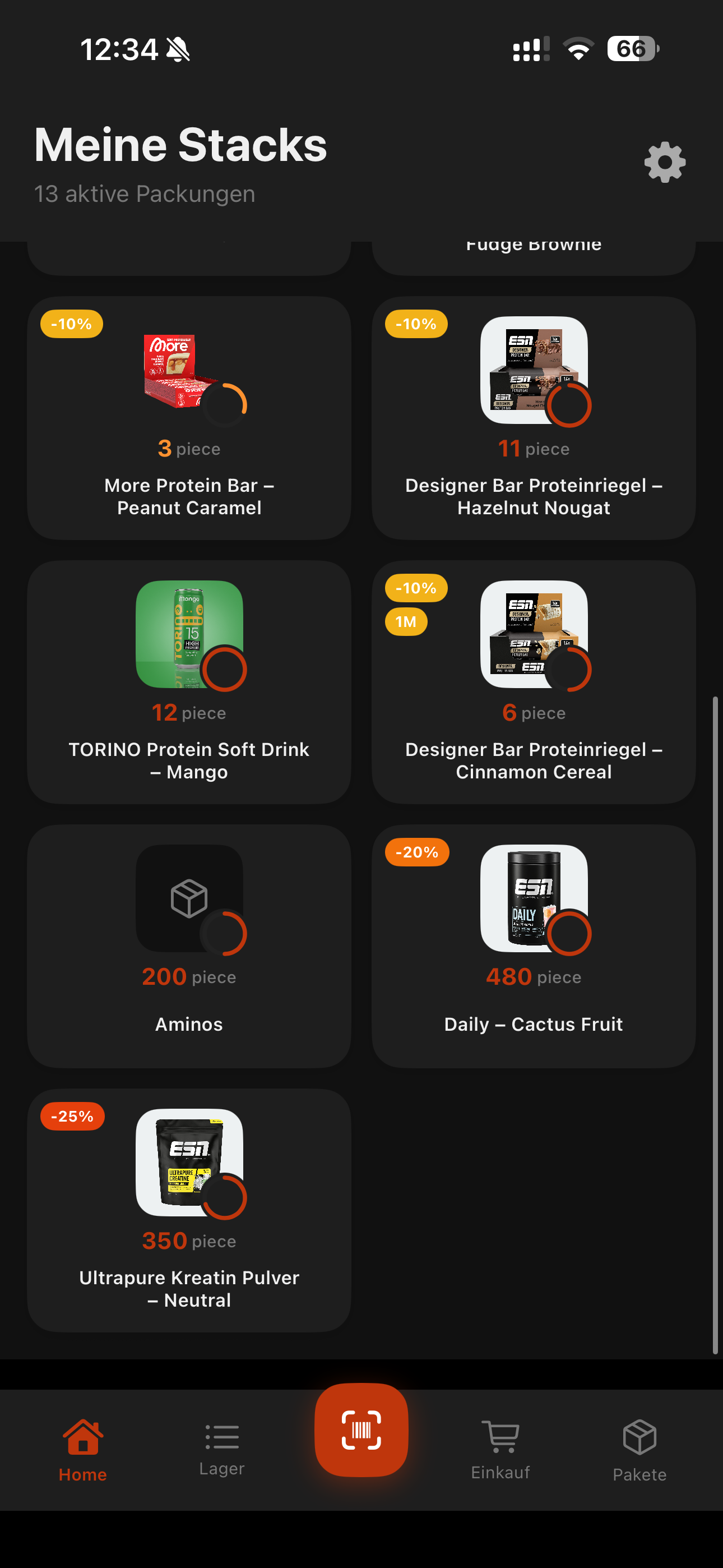 Stackr App – Meine Stacks
